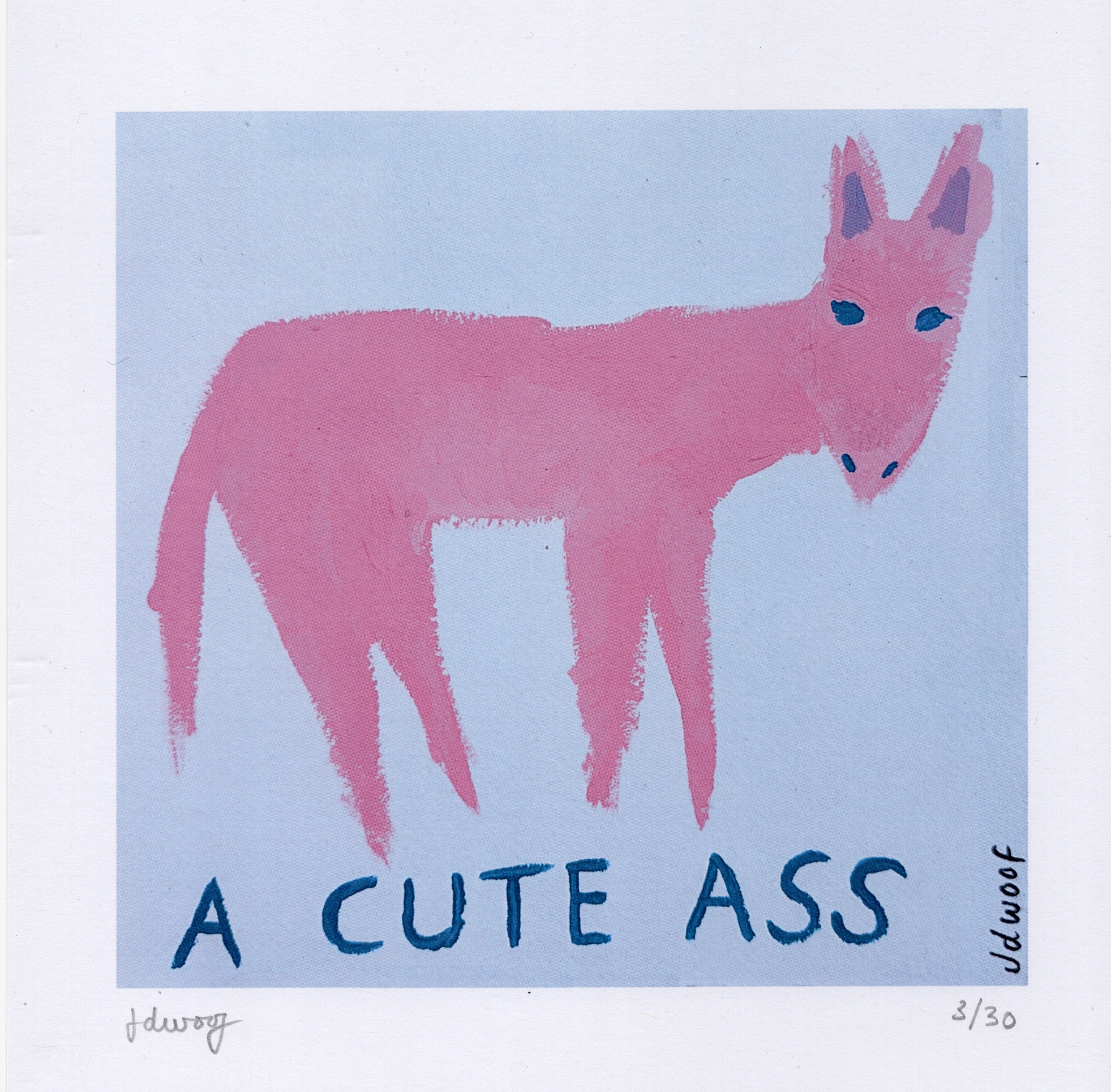 cute ass | print