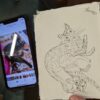 jdwoof drawing cat illustration portrait