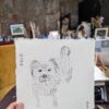 jdwoof drawing dog illustration portrait