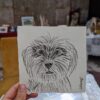 jdwoof drawing dog illustration portrait