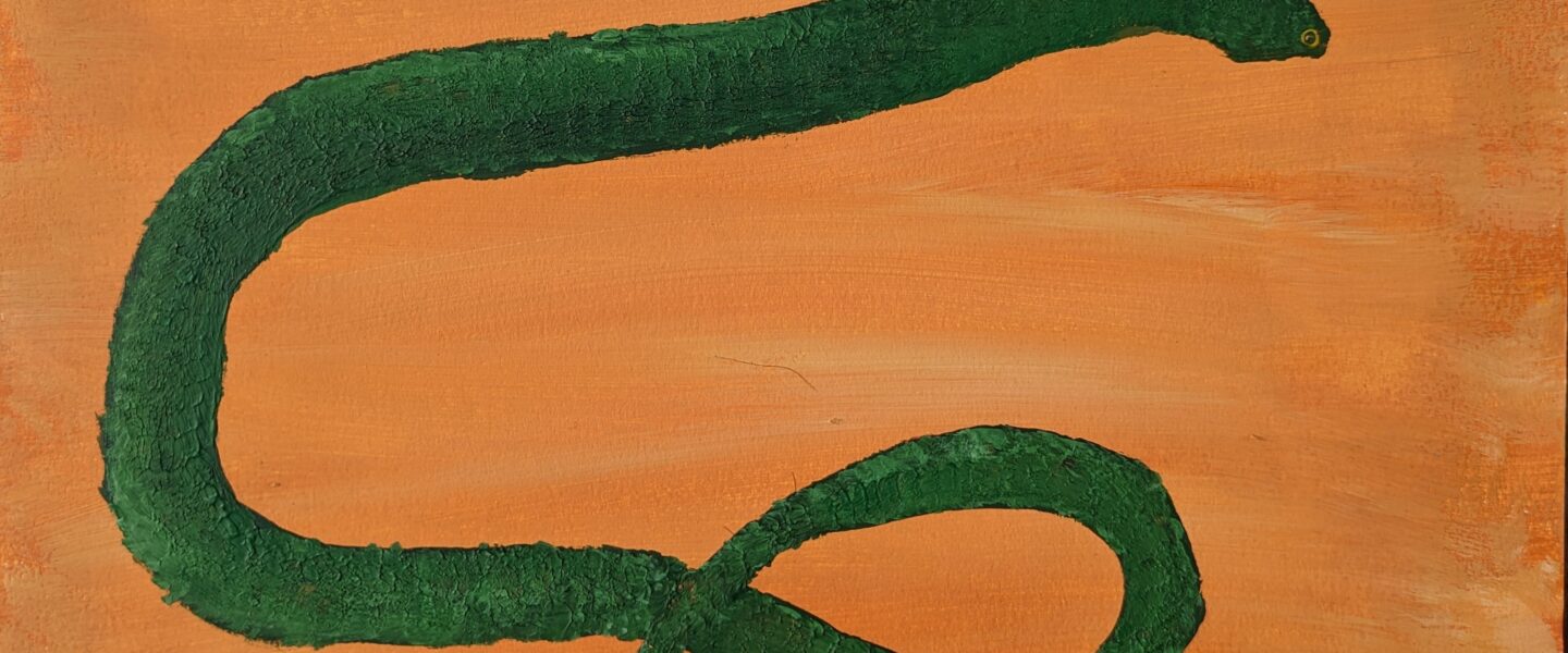 snake! print from original painting by jdwoof miss wood for the trees
