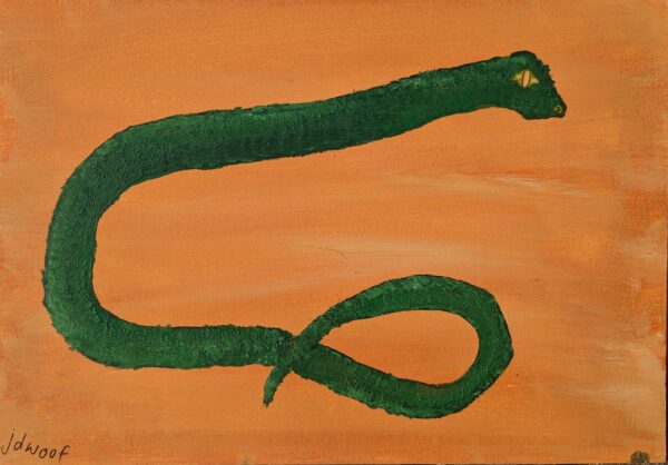 snake! print from original painting by jdwoof miss wood for the trees